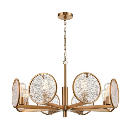 Elk Home Ombelle 33'' Wide 8-Light Chandelier - Satin Brass H018-7239